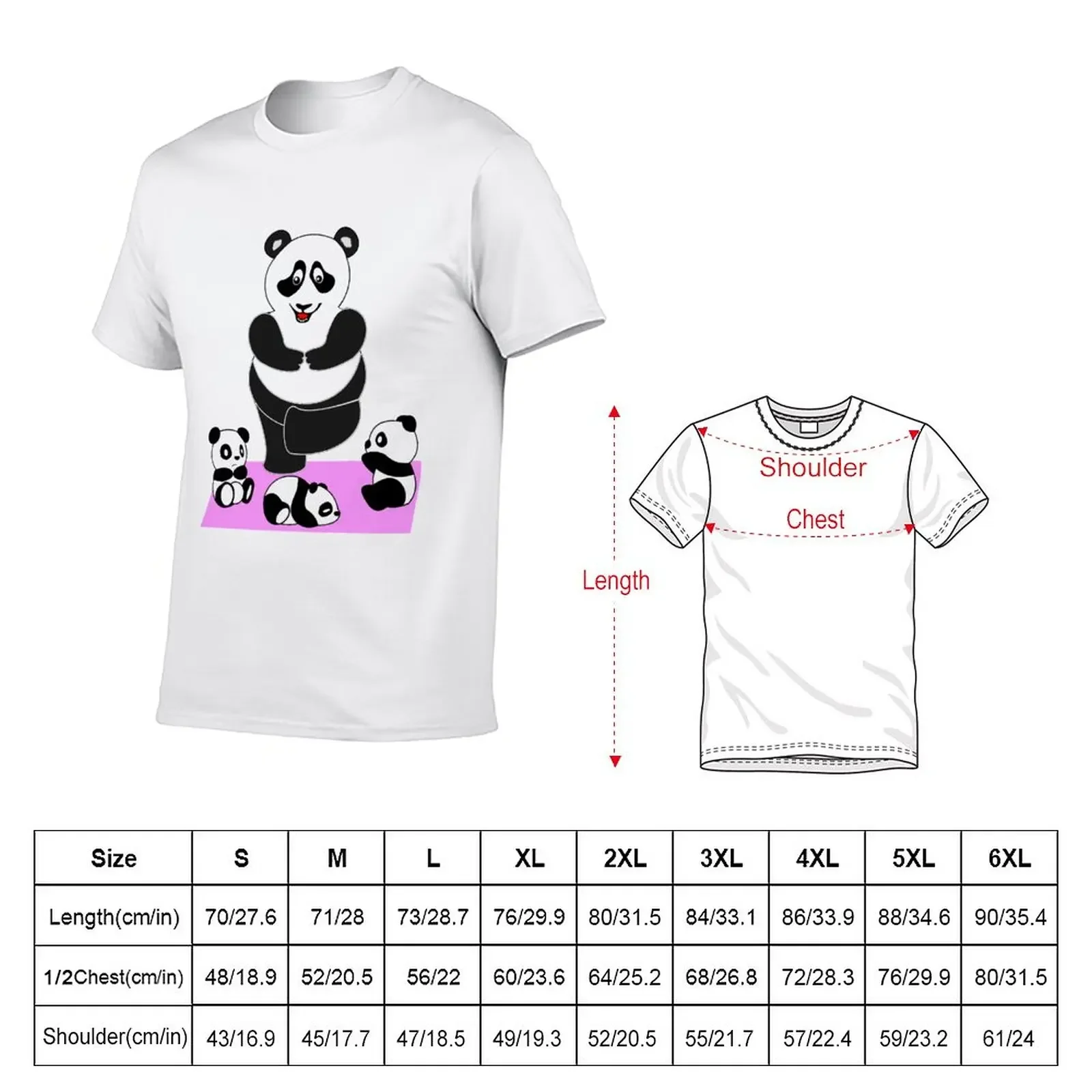 Panda yoga yoga pilates mother mum baby zen sport T-Shirt for a boy Short sleeve tee men graphic t shirts