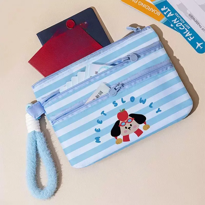 Travel Document Storage Bag Passport Ticket Waterproof Cartoon Carryon Convenient Portable International ID Card Holder