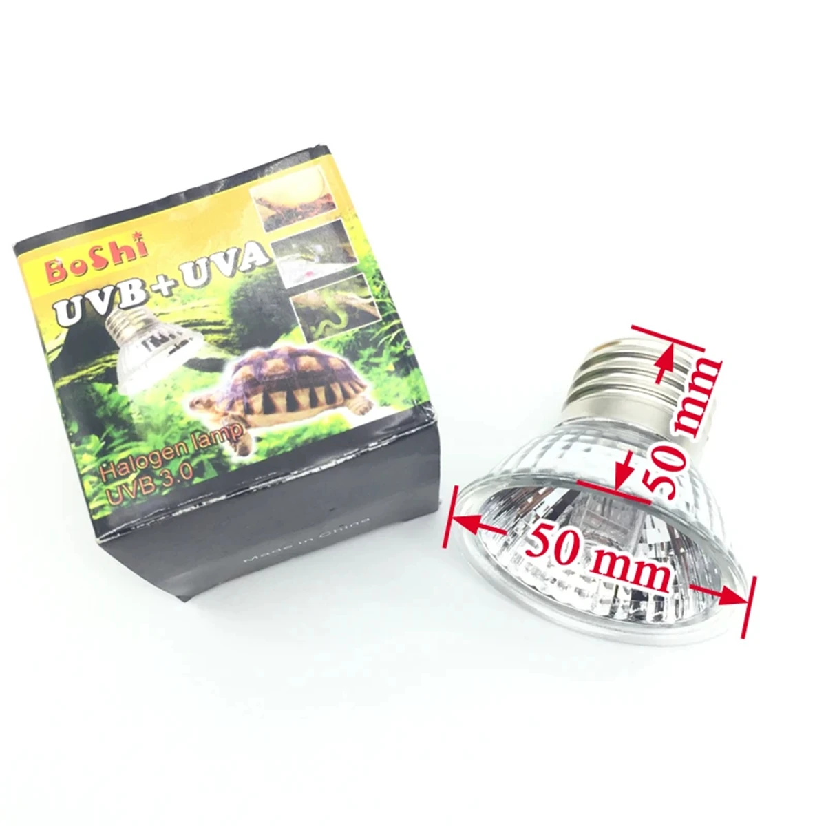 Reptile Lamp 25/50/75W UVA+UVB 3.0 Pet Heat Lamp Turtle Basking UV Light Bulbs Amphibian Sunlamp Heat Preservation Illumination