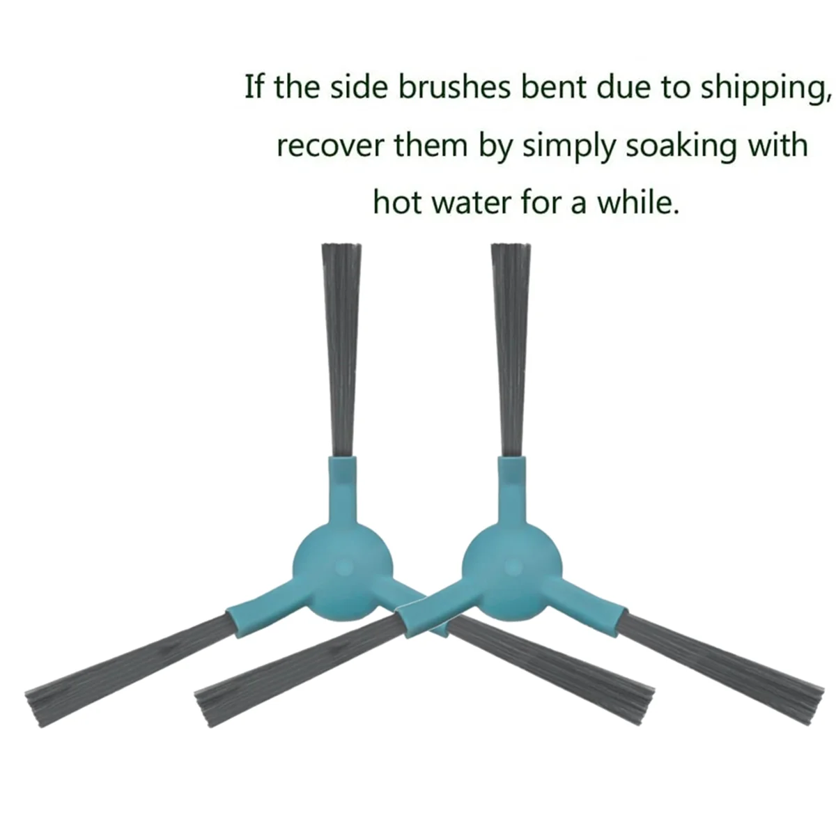 FZFZ 10-teiliges Vakuum-Seitenbürsten-Set für ATVEL R80 Basis-Staubsauger-Zubehör, Ersatz