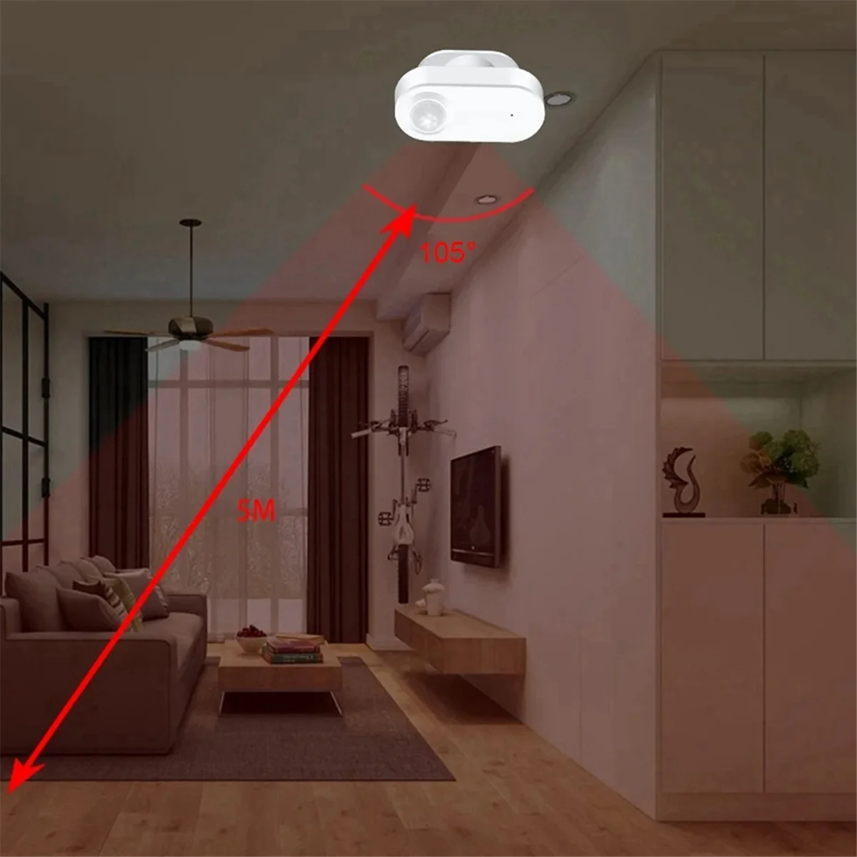 Граффити Smart Zigbee Датчик присутствия человека Pir Датчик движения человека Датчик с питанием от батареи