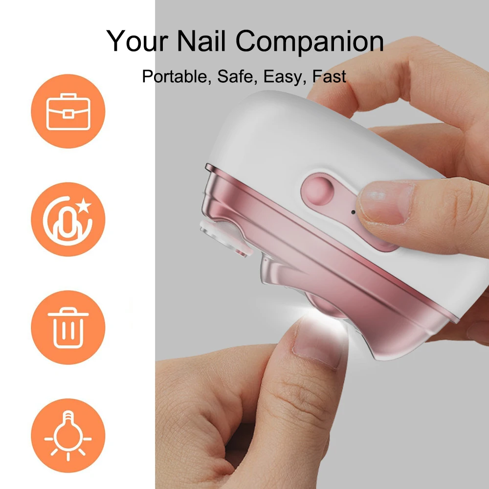 Coupe-ongles électrique 4 en 1, broyeur automatique, polissage des ongles avec lampe UV, outil de manucure