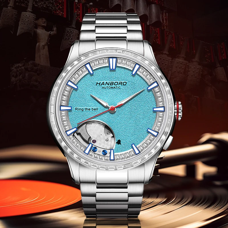 HANBORO Chime Series Modified Movement Men's Personalized Automatic Mechanical Watch
