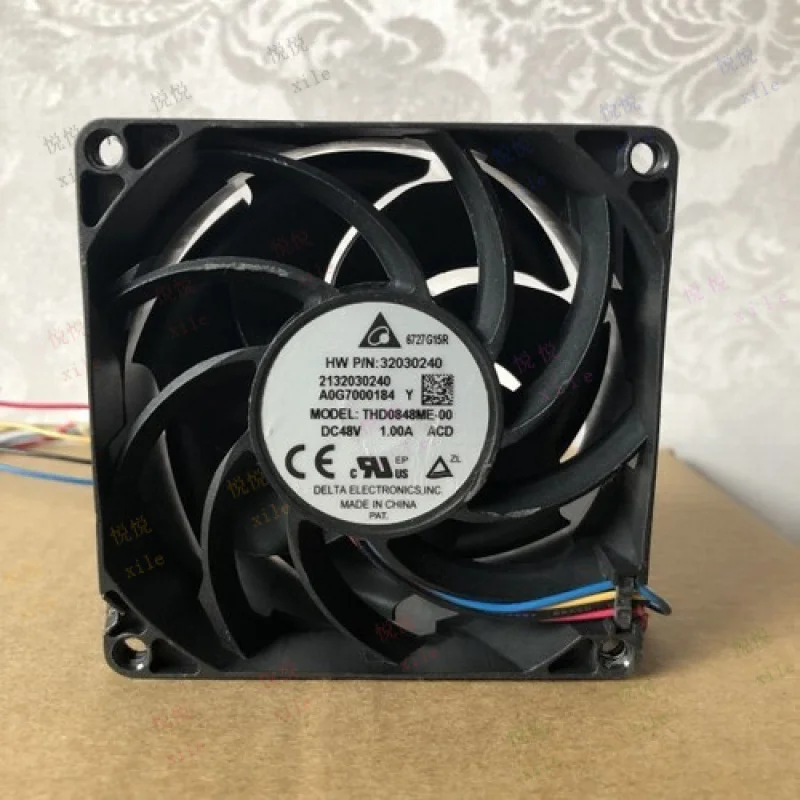 

L + для Delta THD0848ME-00 48 В 1,00 А 8038 8 см 4-проводной вентилятор охлаждения с большим объемом воздуха