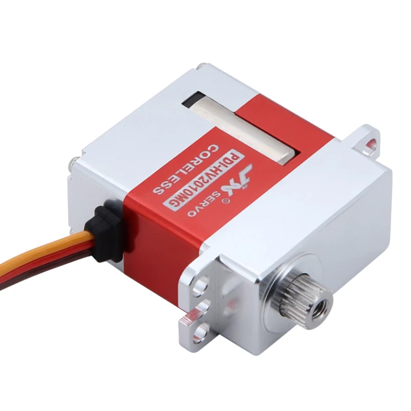 عزم دوران JX Servo PDI-HV2010MG Digital Mini Servo-11KG، ترس معدني، ألومنيوم كامل باستخدام الحاسب الآلي، بدون قلب، HV، لسيارات RC والروبوتات والنماذج