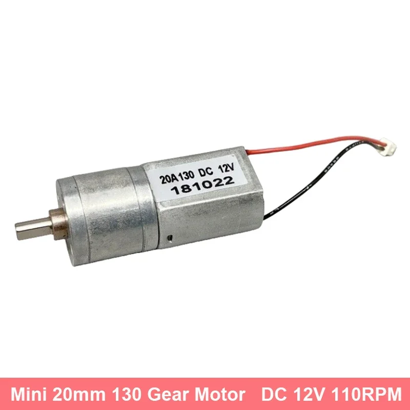 DC 6V-12V 55-110rpm Slow Speed High Torque130 Metal Gearbox Gear Motor For Robot Electric Lock