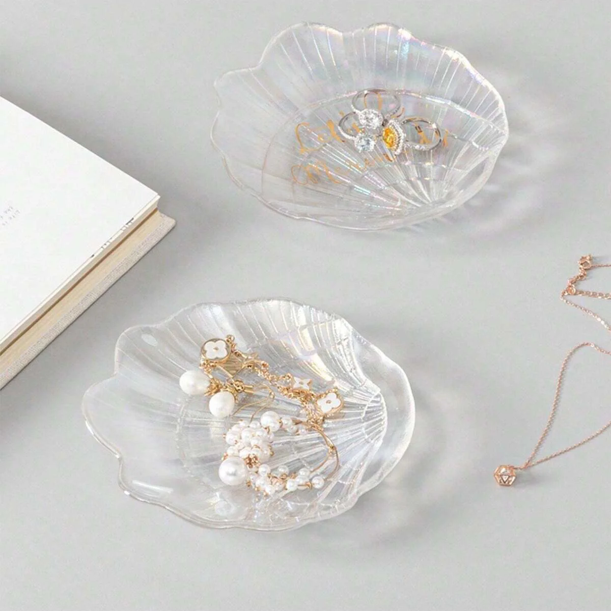 

1pc- Natural shell tray jewelry, jewelry tray, storage tray handicrafts props