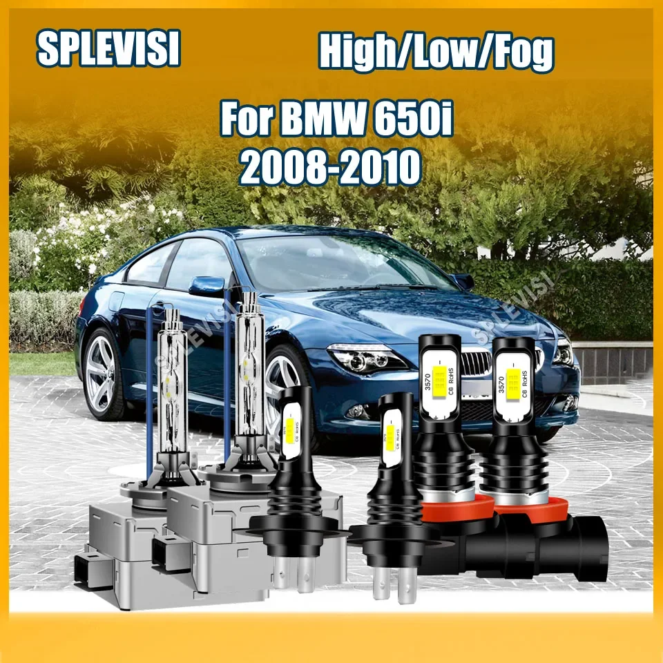 

Xenon White H7 D1S Hi Low Beam Headlamp Foglight H11 12v Without any dark spots and no glare For BMW 650i 2008 2009 2010