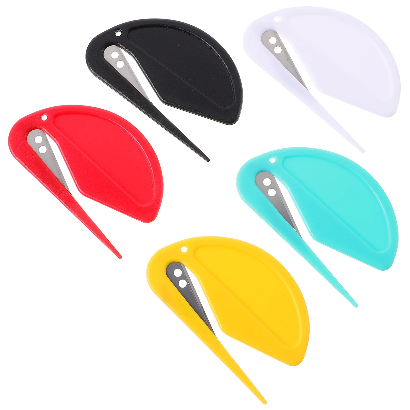 

5 Pcs Envelope Portable Letter Opener Cute Paper Plastic Openers