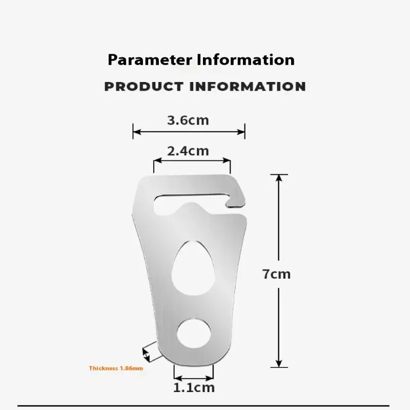 مشبك رياح قوي من الفولاذ المقاوم للصدأ؛ أداة تعديل الخيمة؛ مشبك حبل التخييم؛ ملحق خيمة بعقدة سريعة للتثبيت