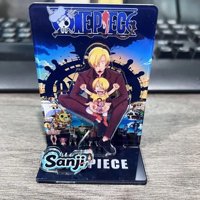 One Piece Monkey D. Luffy Roronoa Zoro Cartoon Niedlicher Acryl-Ständer für Studenten, personalisiertes dekoratives Ornament für den Schreibtisch, Geburtstagsgeschenk – Detail 4