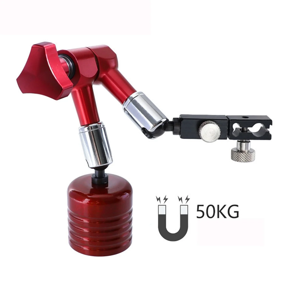 AA77 NEW  Magnetic Base Holder, Magnetic Stand Base, Red Magnetic Indicator Base, Universal Magnetic Base Stand