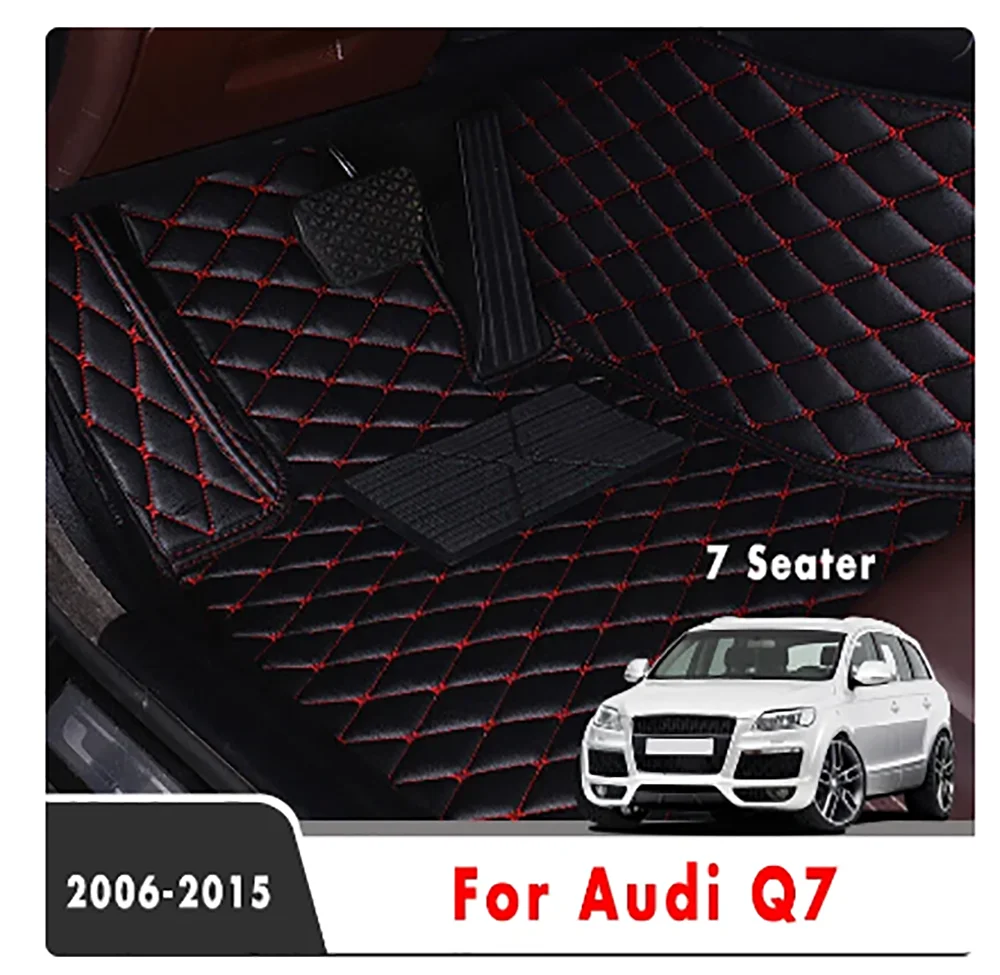 For Audi Q7 2015 2014 2013 2012 2011 2010 2009 2008 2007 2006 (7 Seater)  Accessories Styling Carpets Protect Rugs Car Floor Mat