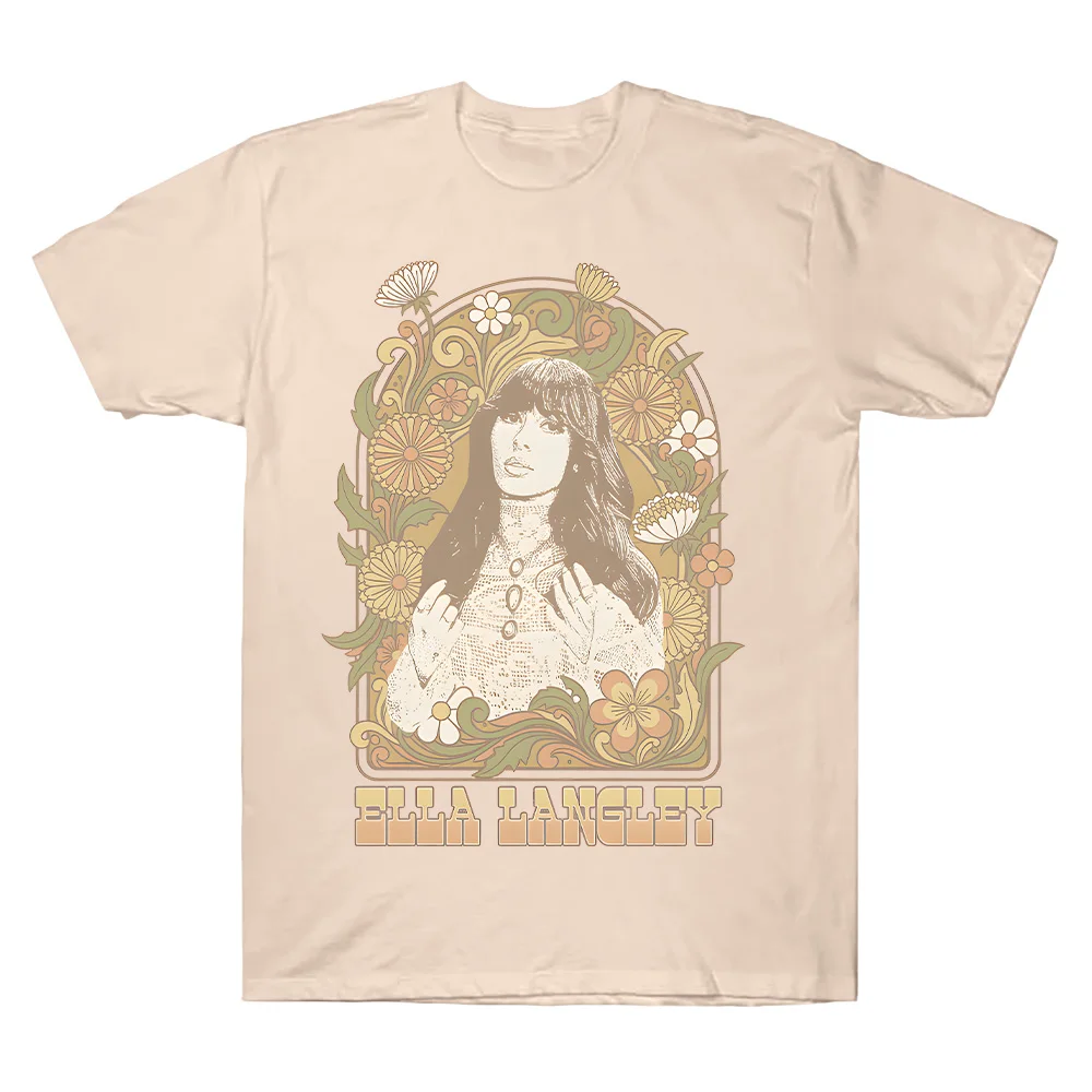 Ivory Dandelion Tee Ella Langley Dandelion Album T-shirts Fashion New Cotton Clothes Women Men Round Neck Long Sleeve Casual Tee
