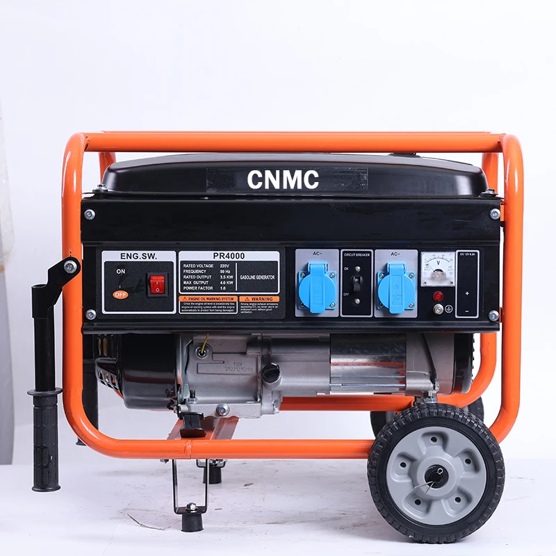 

10000Watt Generator 220V 50HZ Generator Thickened Tire 4-Stroke All-metal materialElectricstartAir-Cooled for Household Use