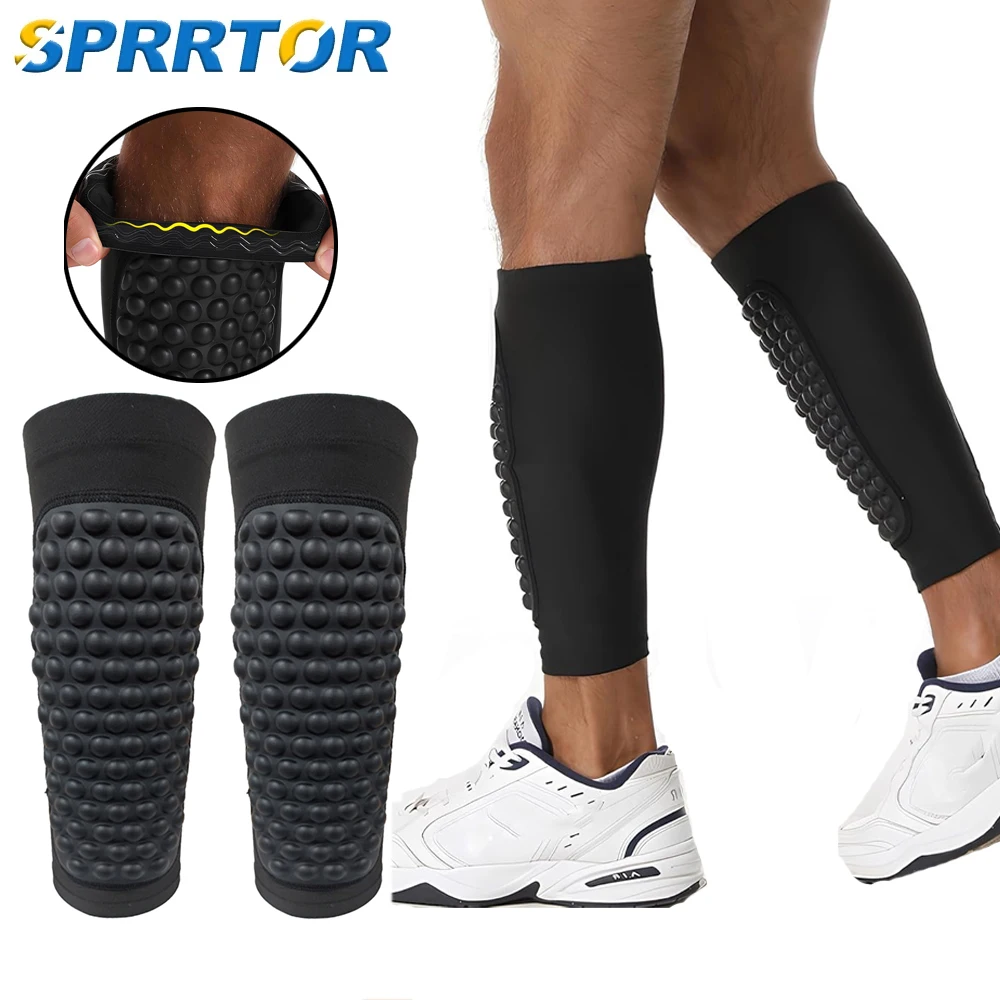 1Pair Soccer Shin Guards Shin Pads, Football Shin Guard Socks Sleeves with Foam,Calf Compression Sleeve  Pads,Soccer Equipment