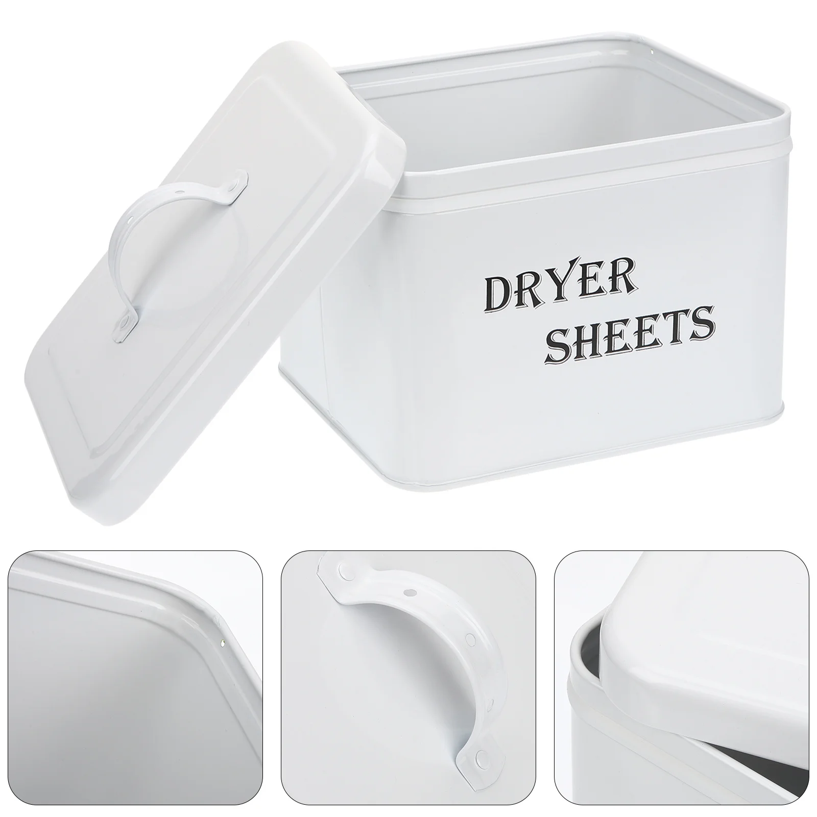 

Dryer Sheet Dispenser Metal Storage Container Fashion Design Home Decor Organized Laundry Room Countertop Washer Dryer