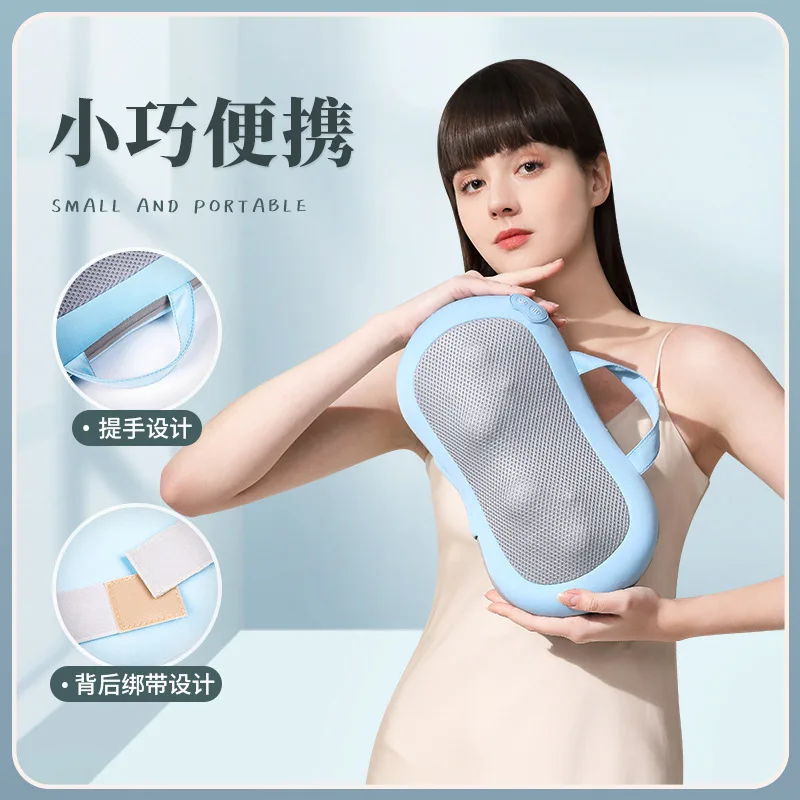 

Rechargeable Cervical Spine Massage Pillow Automatic Waist Massager Massage Instrument Waist and Neck Dual-Use Lumbar Massage Pe