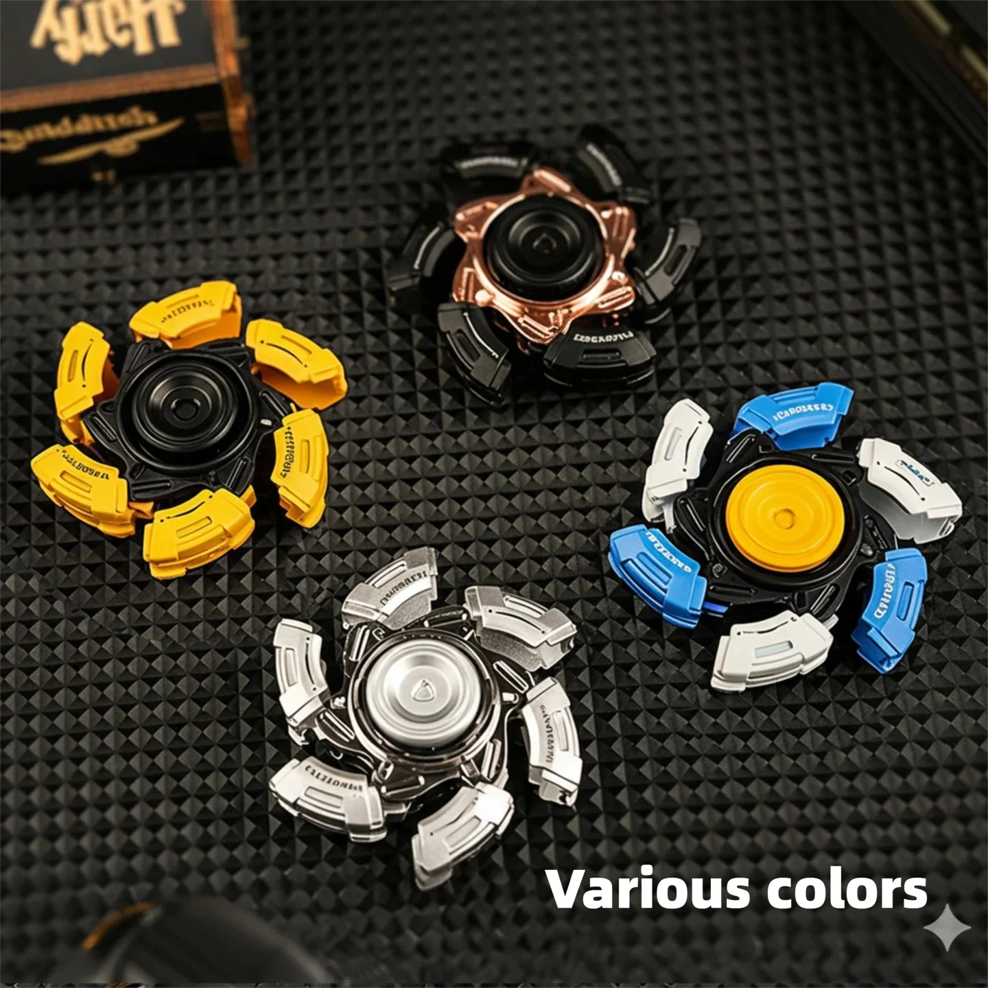 ของเล่นฟิดเจ็ตสปินเนอร์โลหะผสมสร้างสรรค์ ของเล่นคลายเครียดสำหรับผู้ใหญ่ ของเล่นสัมผัส ฟิดเจ็ตสปินเนอร์ไจโร EDC ของเล่นบรรเทาความเครียด ของขวัญ