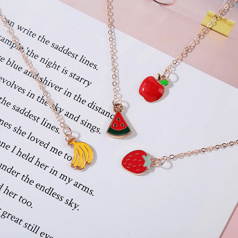 

2pcs Fruit Series Shaped Bookmark Pendant Book Clip Chain Book Mark Alloy Accessories Stationery Diy Book Holder Student Supply