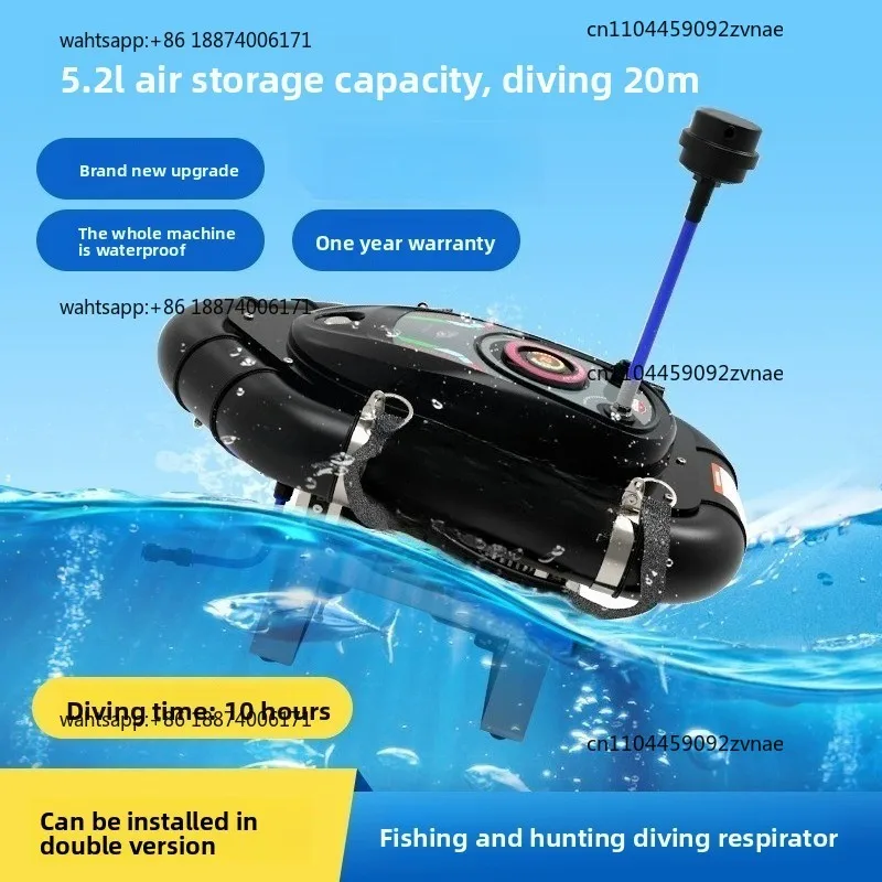 Diving breathing apparatus Water fortress Underwater diving equipment Tank for oxygen Catching  Fishing tube Full set of gills