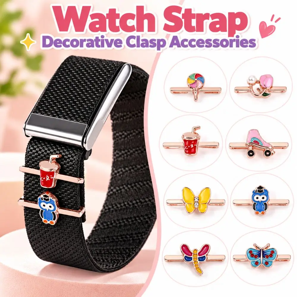 Cartoon Watch Strap Decorative Clasp Small Size Metal Watch Band Accessories DIY Jewelry Items for Whoop 5.0/5.0 MG/4.0