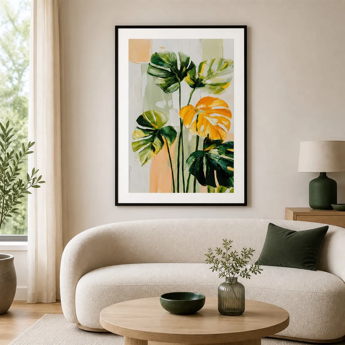 Jungle Leafy Essence Poster,Canvas Wall Print,Modern Art Illustration,High‑Grade Home Decoration Artwork for Bedroom,Living Room