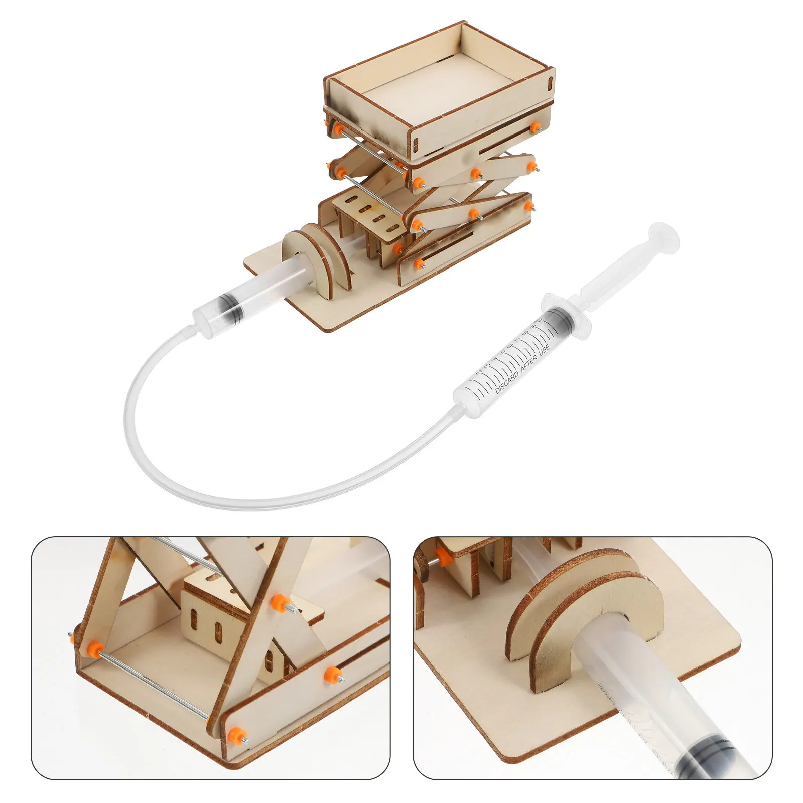 DIY Hydraulic Lifting Platform Educational Science Kit for Kids Hands-on Adjustable Height Lab Jack Stand Assembly