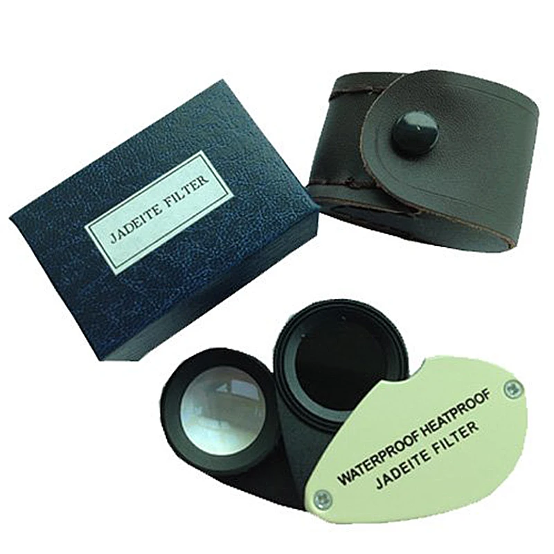 

Jewelry 2 in 1 Jadeite Filter With 15x 21mm Natural or Synthetic Gems Distinguish Tool Magnifying Loupe