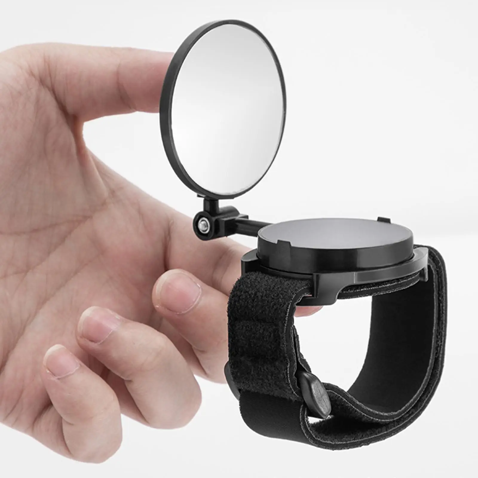 

Portable Bike Wrist Band Rear View Mirror Adjustable Cycling Gadget for Electric Bike and Road Use