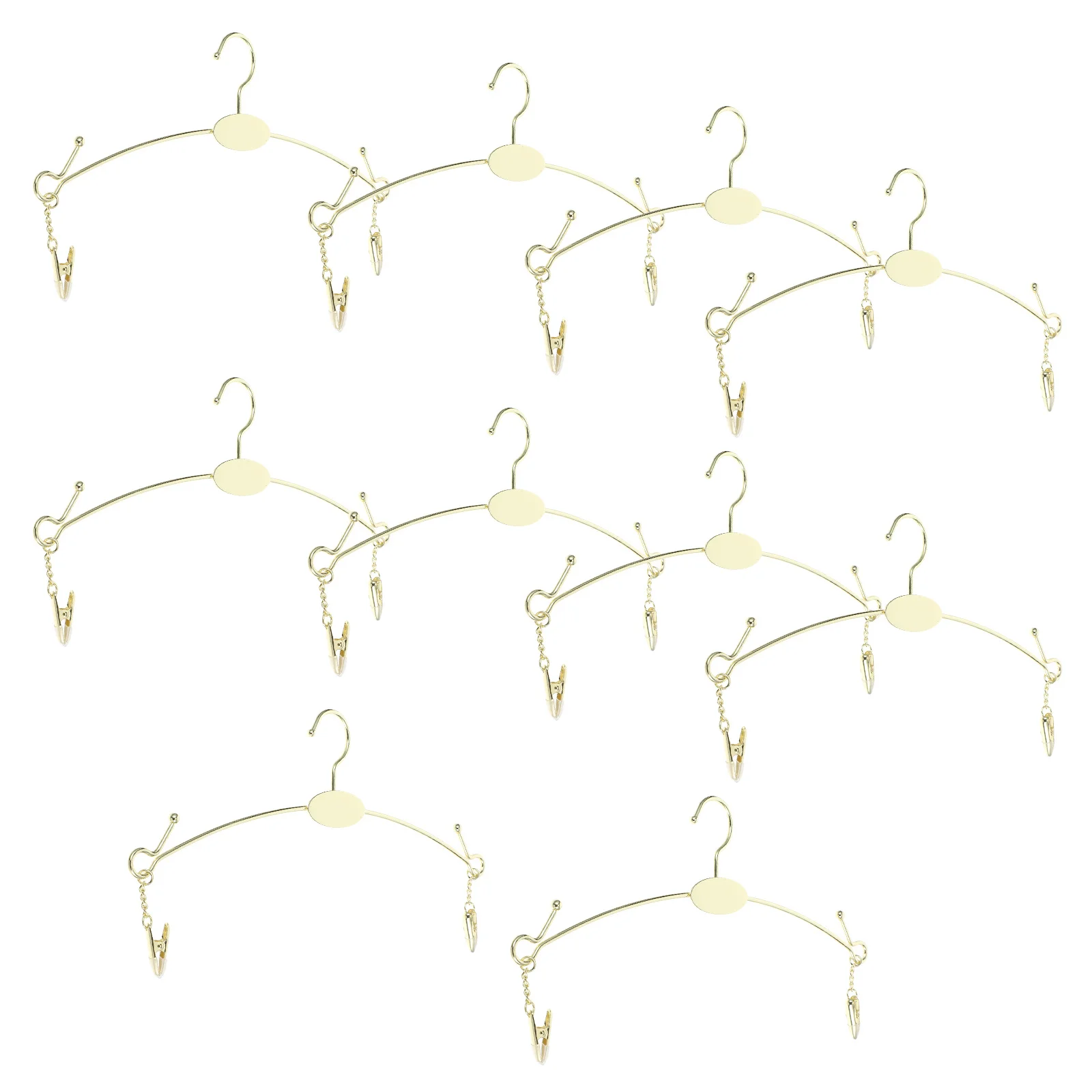 

10Pcs Metal Bra Hanger Space Saving Organizer for Closet Underwear Lingerie Multipurpose Rack Clips Metal Hangers