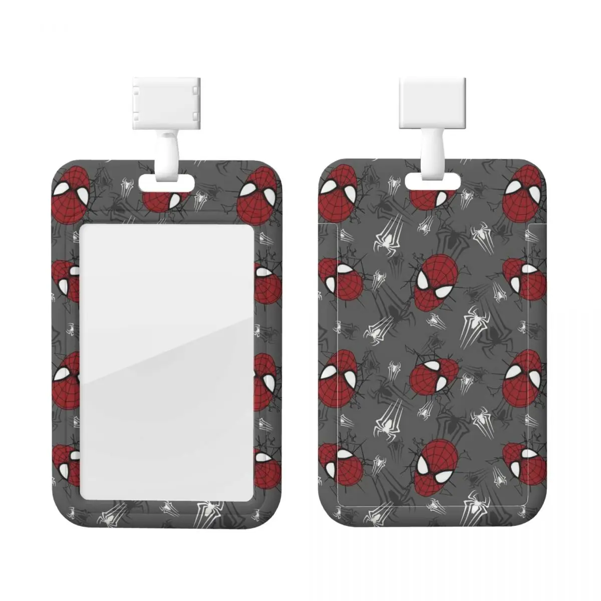 

Изготовленный на заказ шейный ремешок, держатель для карт, держатель для бейджа с изображением Человека-паука для метро, автобуса, банковской карты, ремешок для удостоверения личности, держатель для больницы