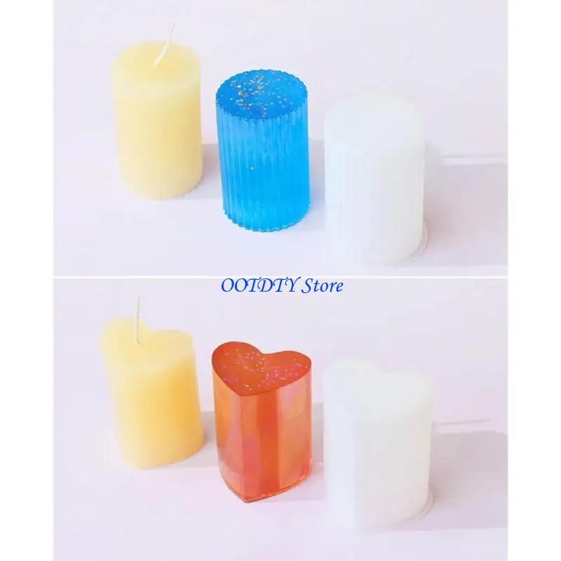 367A Pyramid Pillar Molds for Candle Gypsum Ornament Christmas Decorations Home Decorations