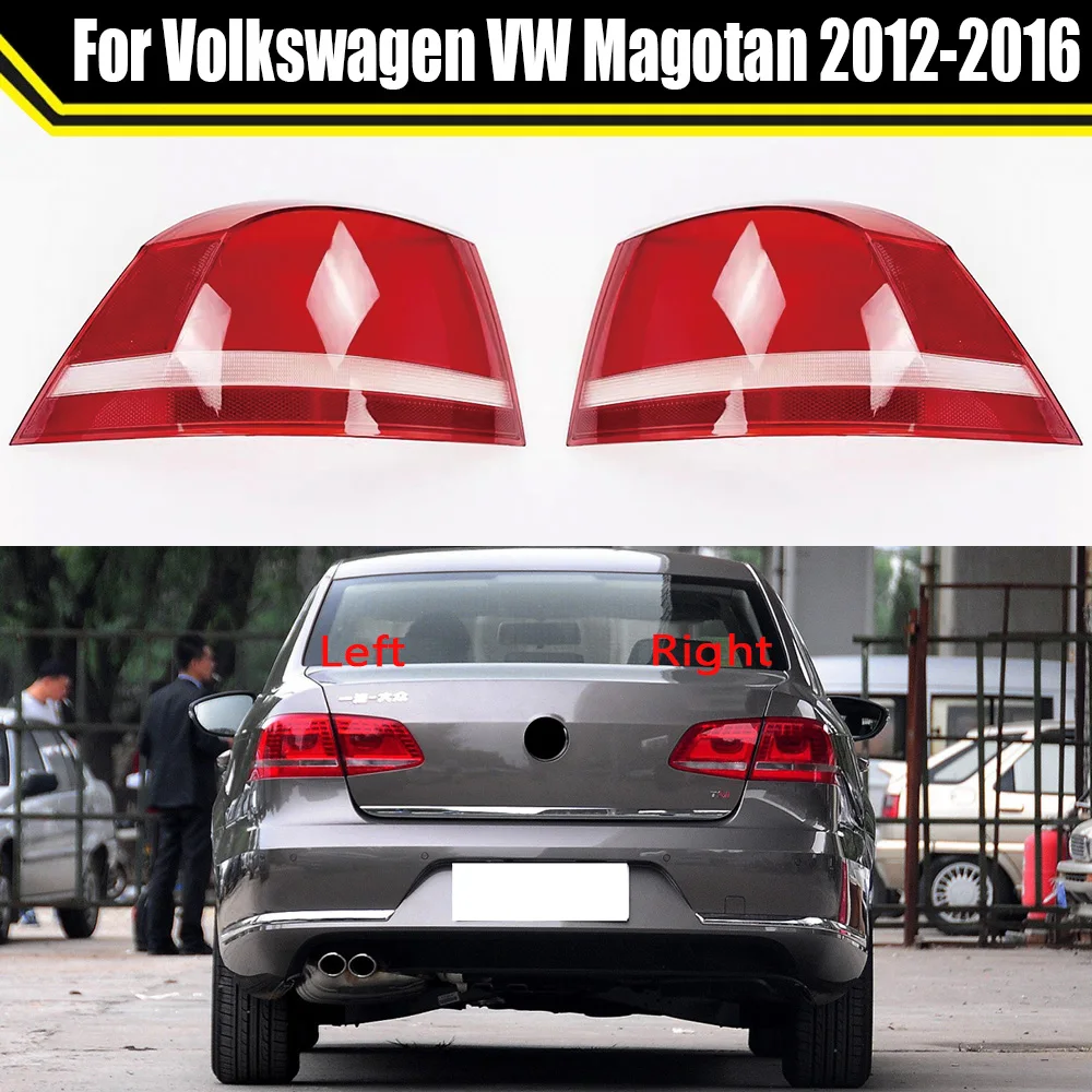 Car Rear Taillamp Tail Lamp Light Lampshade Lampcover Auto Lens Shell For Volkswagen VW Magotan 2012-2016 Taillight Cover