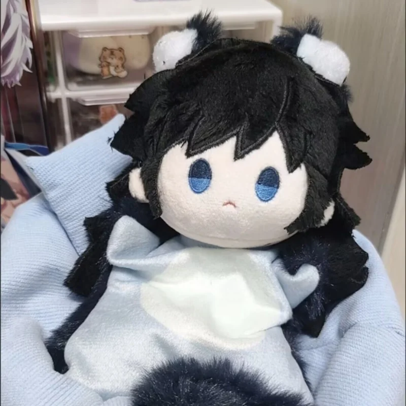 20Cm Demon Slayer:kimetsu No Yaiba Giyu Tomioka Pp Cotton Decompress Bean Bag Doll Anime Enthusiasts Collect Toy Sincere Gift