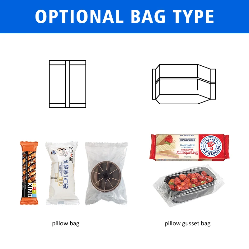 Multifunktionale horizontale Verpackungsmaschine für gefrorenes Gemüse für Lebensmittel