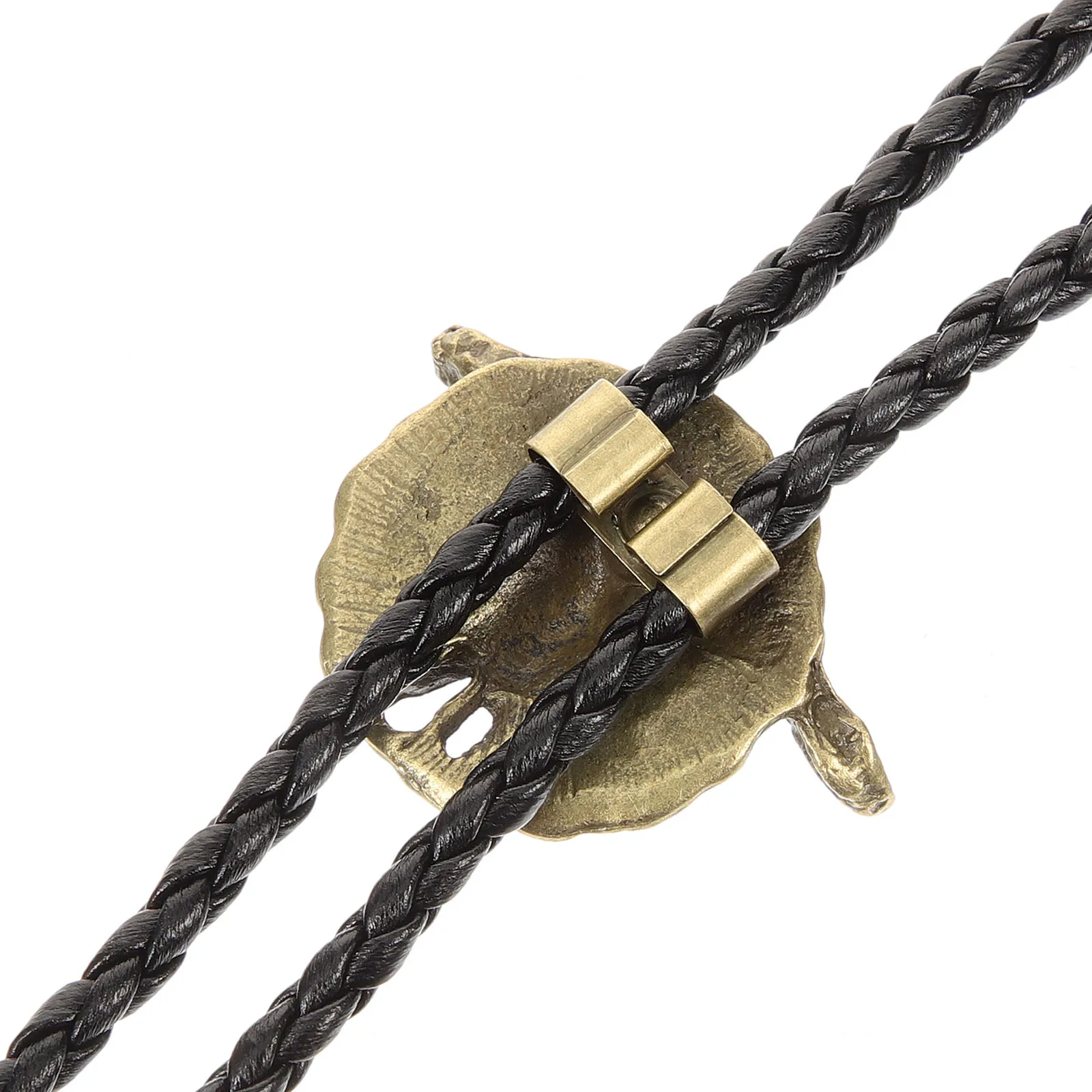 

Chain Neck Ties for Men Western Accessories Cowboy Necklace Retro Tie Bronze Decorative Solid Collar Rope
