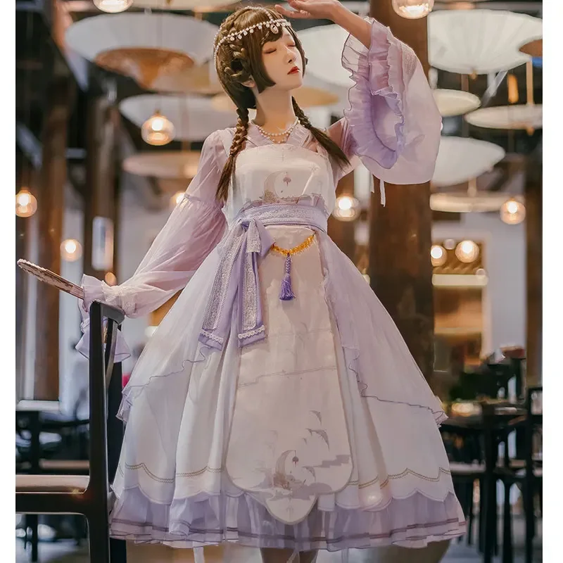 Nightingales ~ Vestido lolita estilo Hanfu vintage de OCELOT