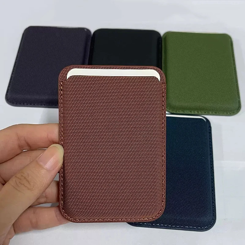 Techwoven für MagSafe Wallet: Starker magnetischer Tech-Woven-Kartenhalter mit Aufbewahrungstasche für iPhone 17 16 15 14 13 12 Pro Max