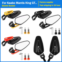 Handlebar Reflector Rear View Mirror Safety Adjustable Rotatable Mirror for Kaabo Mantis King GT Electric Scooter Accessories