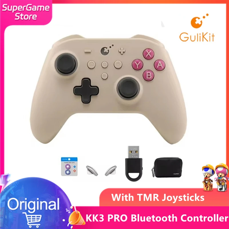 GuliKit NS38 KK3 Pro Controller with Hall Effect Triggers/Joystick KingKong 3 Gamepad for PC Windows Nintendo Switch Android iOS