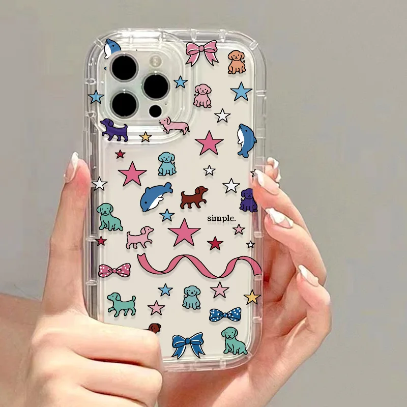 Cartoon Sausage Dog Phone Case For iPhone 17 Pro Case iPhone 14 16 11 13 12 15 Pro Max Air 16E XR 7 8 Plus SE Shockproof Cover