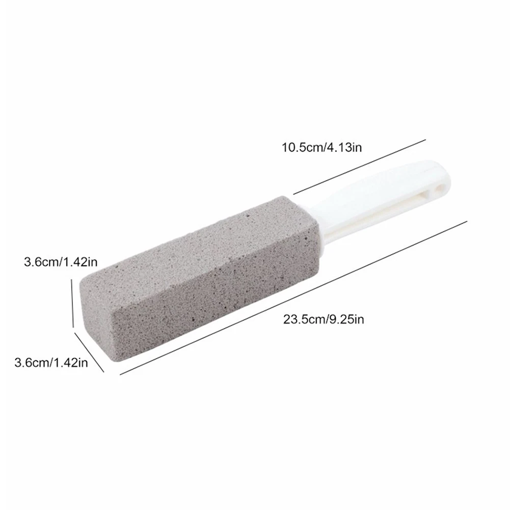 Toilet Bathroom Brush Pumice Stone Silica For Dead Corner Crevice Wimming Pools Hot Tubs Powerful Cleaning Tools 23.5x3.6cm