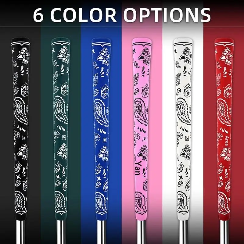 Golf Club Grips Standard Size Non slip Rubber Universal Fit Easy Installation for Golf Beginners and Experts