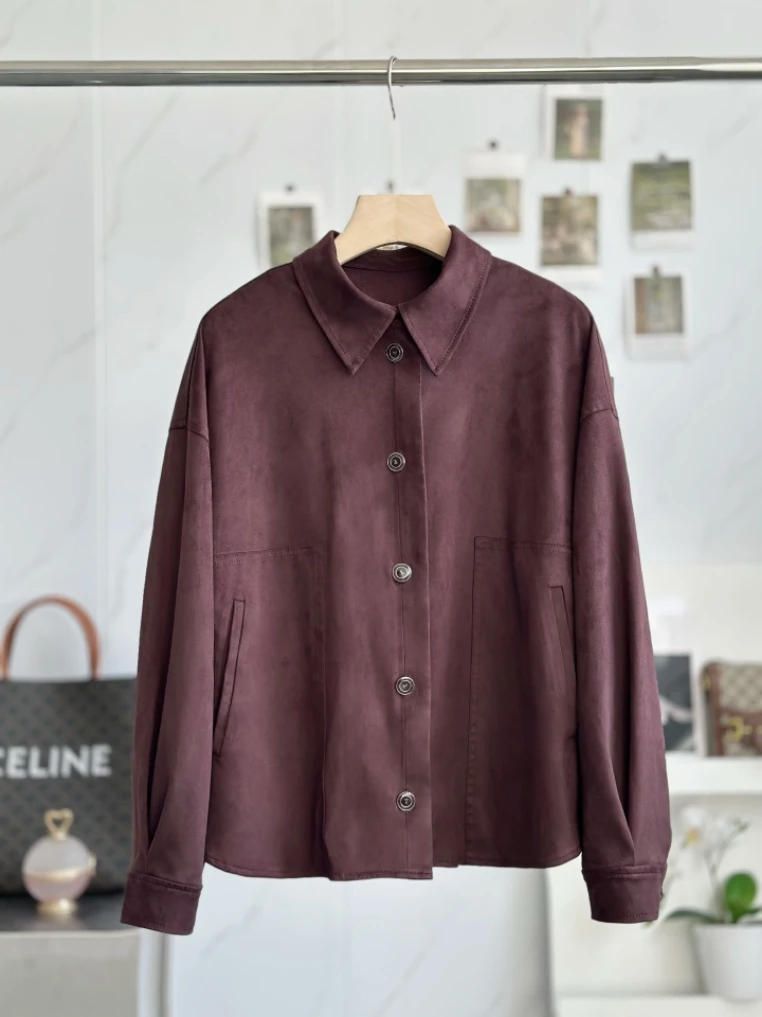 

Faionable Casual Single-Button Collar irt Loose Fit Breathable Cotton Long Sve Women's Busin Casual Sle Summer Ne...
