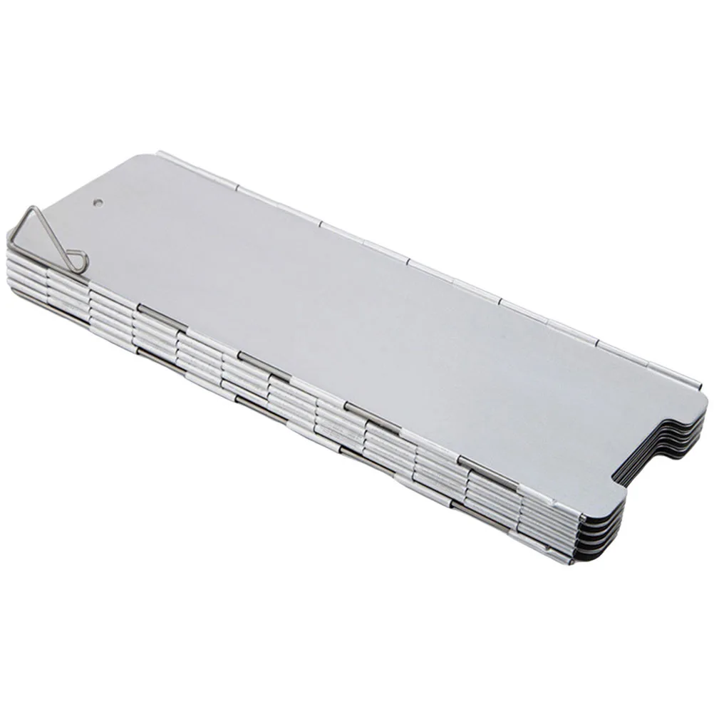 

1Set Aluminum Alloy Folding Camping Stove Windshield Windproof Plate Portable Stove Windscreen Burner Guard Outdoor Use