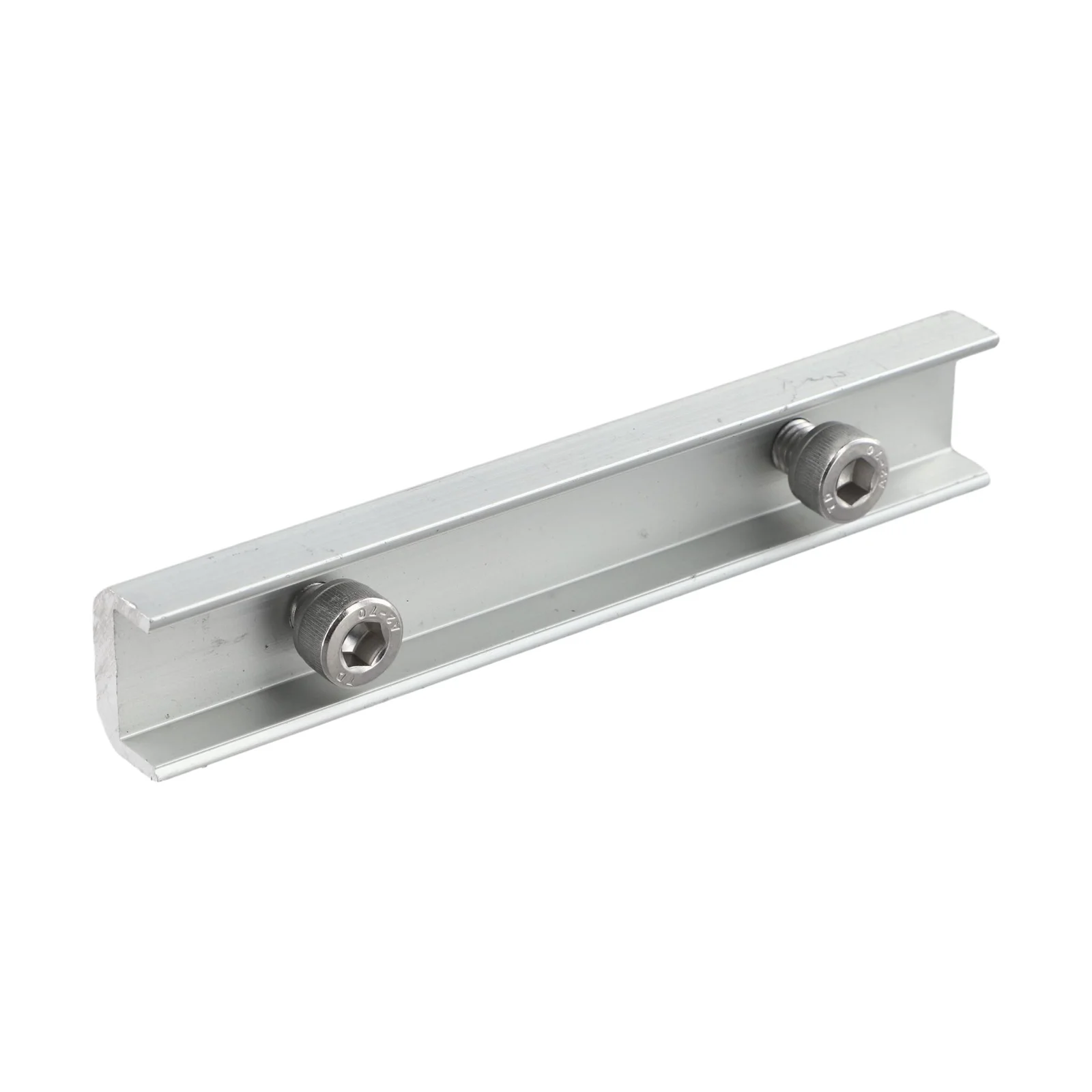 4 Piece Aluminum PV Rail Connector Kit for 14cm Solar Mounting Rails Used in Flat Tin Roof Residential and Commercial Use