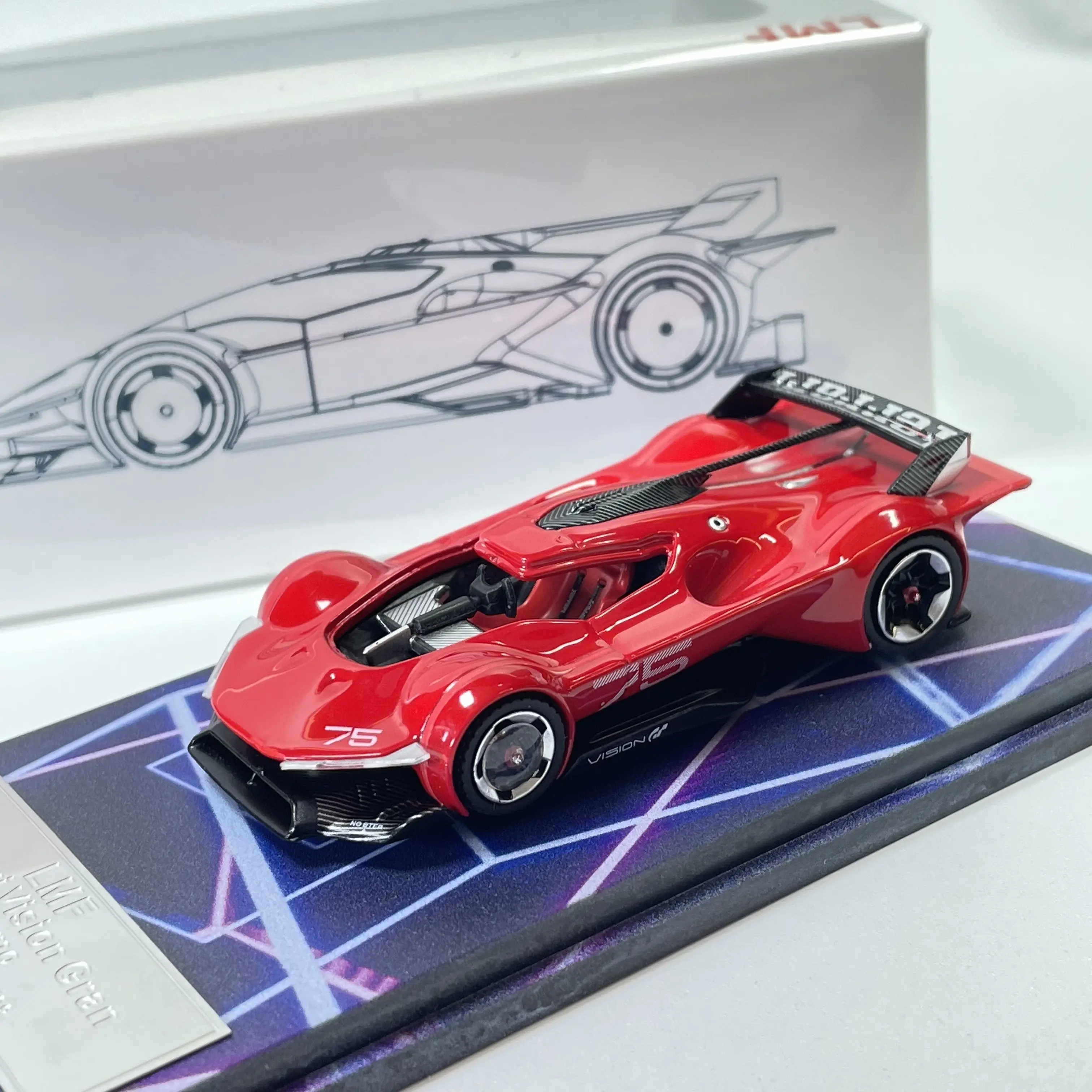 

LMF 1:64 Vision Gran Turismo VGT Alloy Car Diecasts & Toy Vehicles Car Model Miniature Scale Model Car Toys For Children