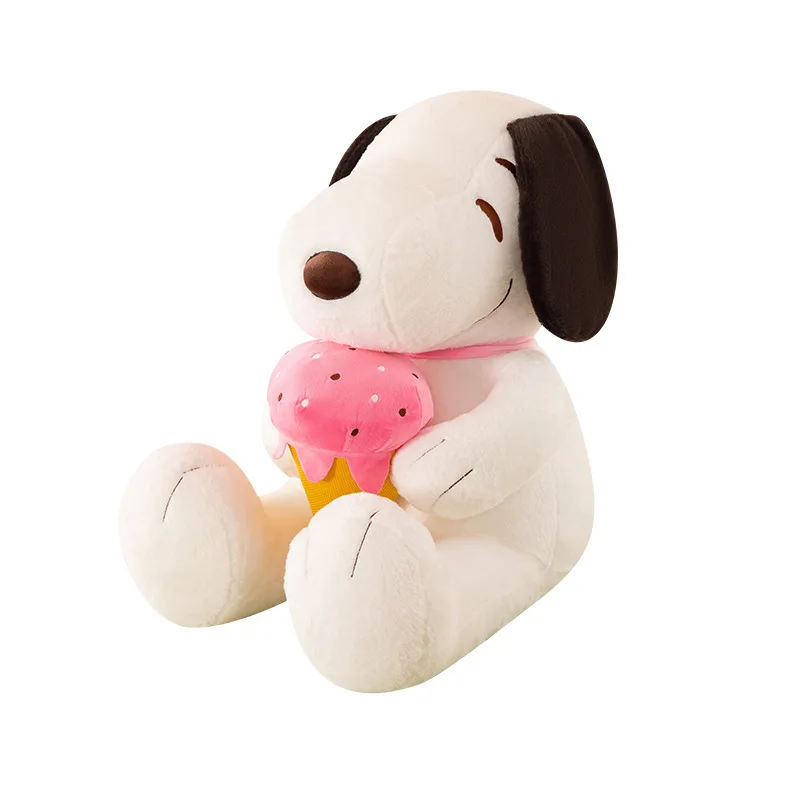 Kawaii Plüsch Puppe Snoopy Sitzendes Cartoon Spielzeug für Kinder Geburtstagsgeschenk Niedliches Kissen Pal für Kinderliebhaber Geschenk