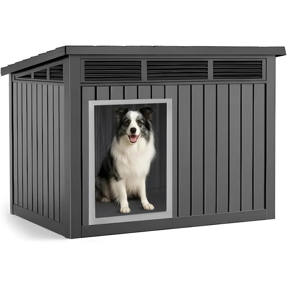 

Dog House Indoor Outdoor,Waterproof Dog House for Small to Medium Dogs,Doghouse with Air Vents and Elevated Floor,Openabl